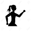 woman running fitness icon vector illustration graphic design